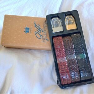 Avon Men's Leather Belt Set 5 Piece